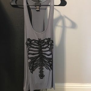 Beaded Ribcage Tank Top
